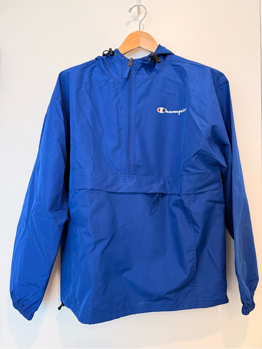 Champion Blue Pullover Windbreaker Jacket M